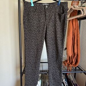 Wit & Wisdom Size 12 Leopard Stetch Denim